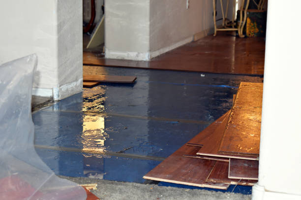 Professional Sewage Cleanup technician working in Calera, OK